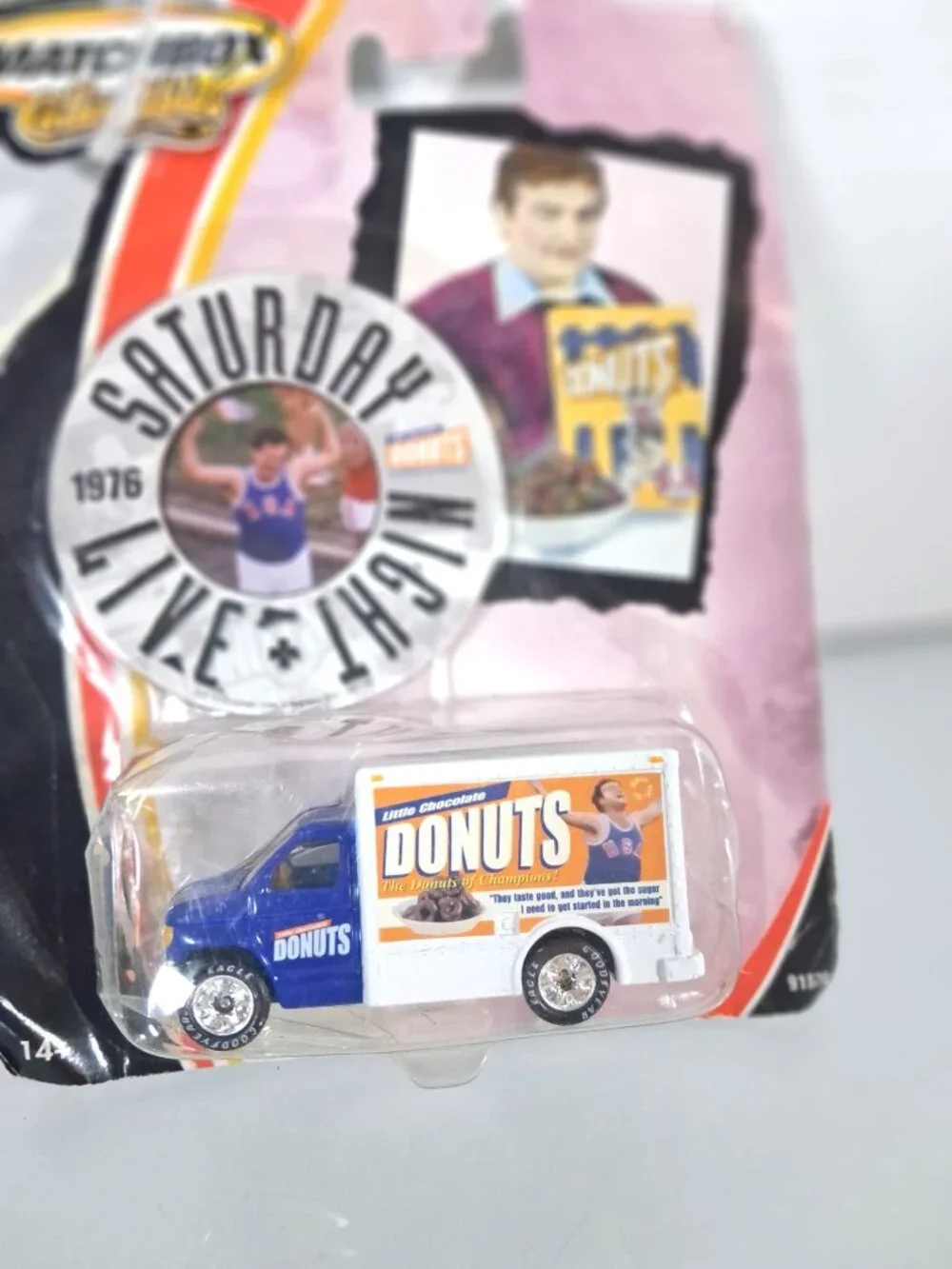 Matchbox Collectibles Saturday Night Live Ford Truck 1976 Belushi Donuts 2002